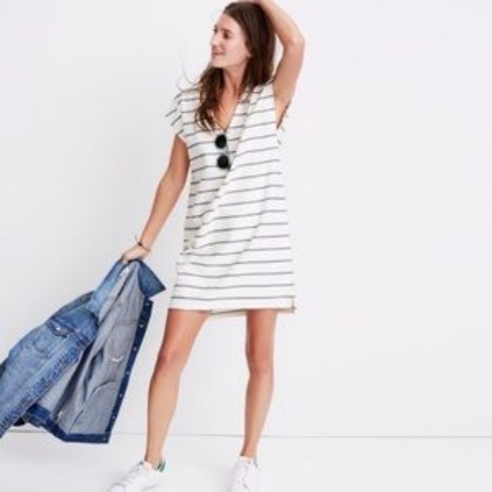 Madewell Striped Vacancies Dress